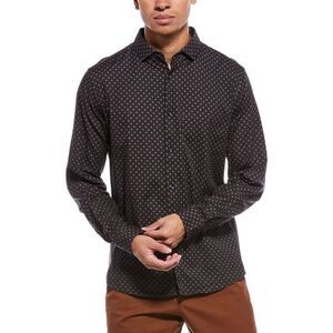 Stone Rose Mens  Stretch Print Shirt, Blue